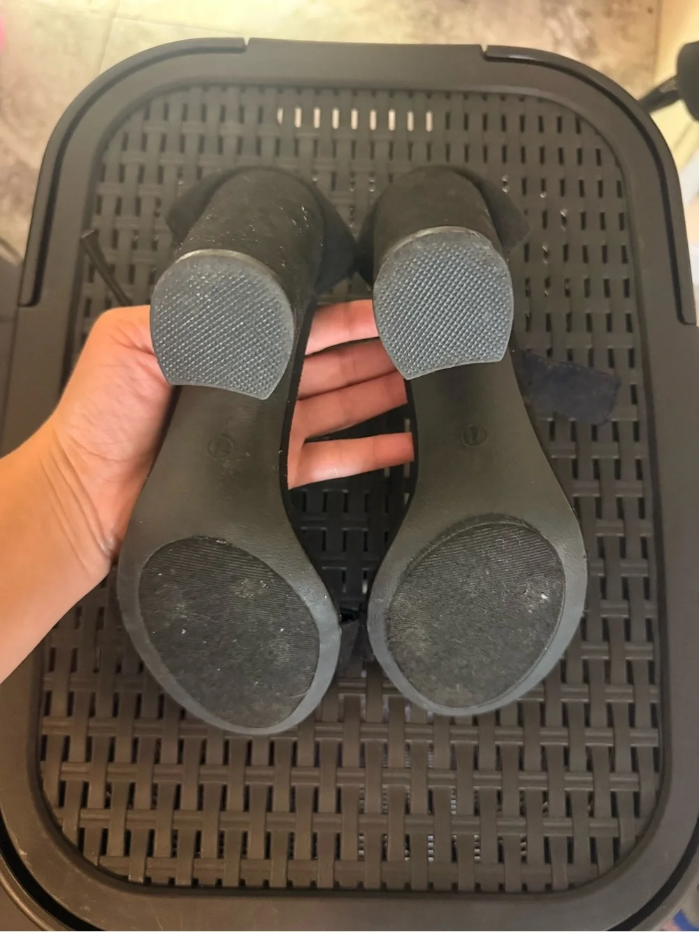 Tory Burch Navy Logo Jelly Thong Sandals - Women's
